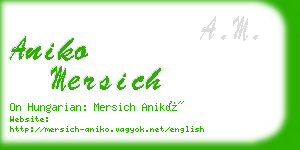 aniko mersich business card